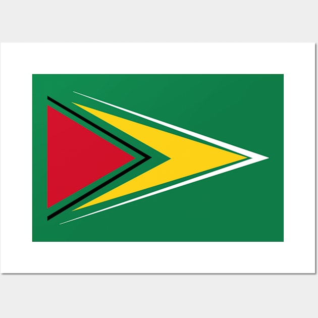 Guyana Flag Wall Art by Historia